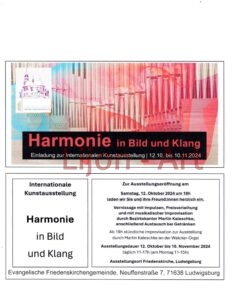 Einladung "Harmonie in Bild undKlang"